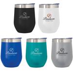 DH5661 12 Oz. Vinay Stainless Steel Stemless Wine Glass With Custom Imprint